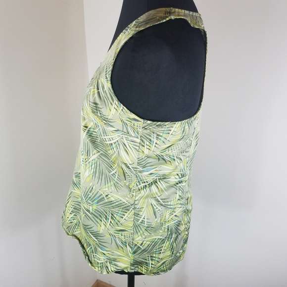 Gap Beautiful Leafy Foliage Patterned Tank Top - Picture 6 of 8